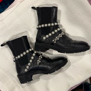 Zara pearl boots.